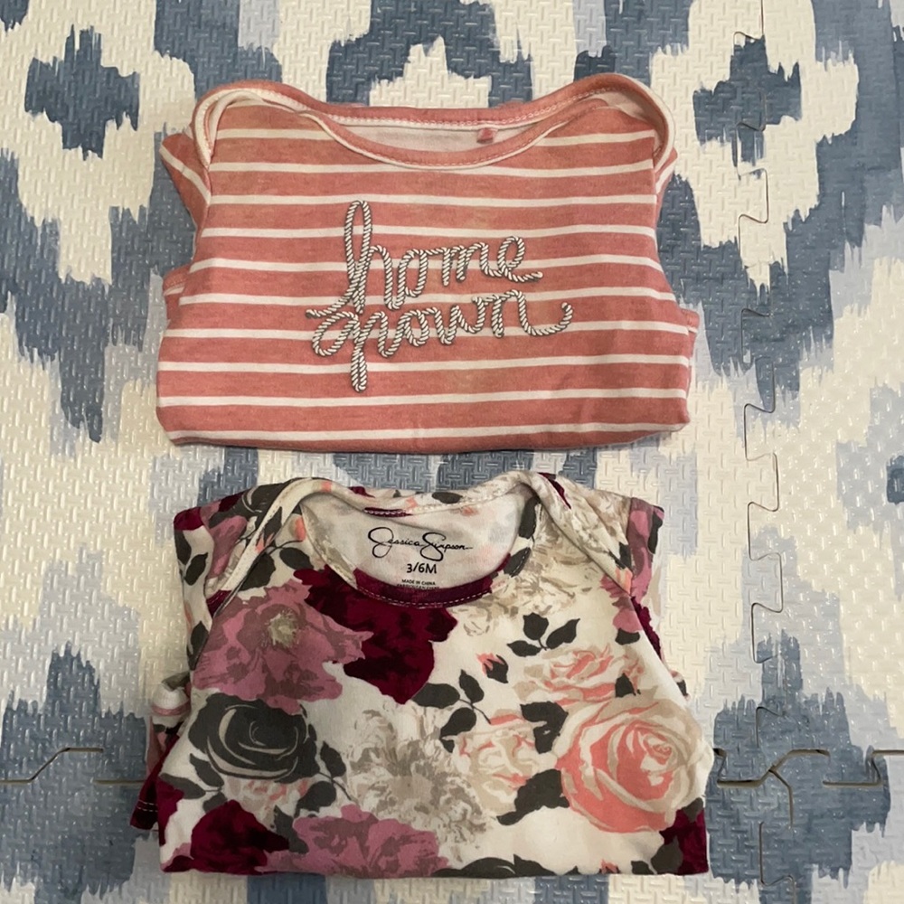 3-6 month long sleeve onesie bundle!